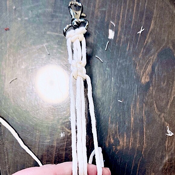 🆕Handmade w/L💋VE:Cotton Macrame Wristlet🗝Chain - Picture 10 of 16